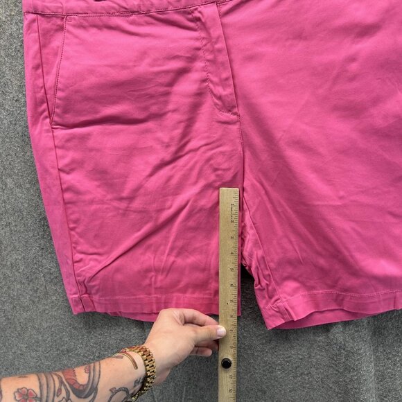 Izod XFG Shorts Womens 14 Pink Golf Chino Stretch Flat Front Pockets Casual - Picture 6 of 10